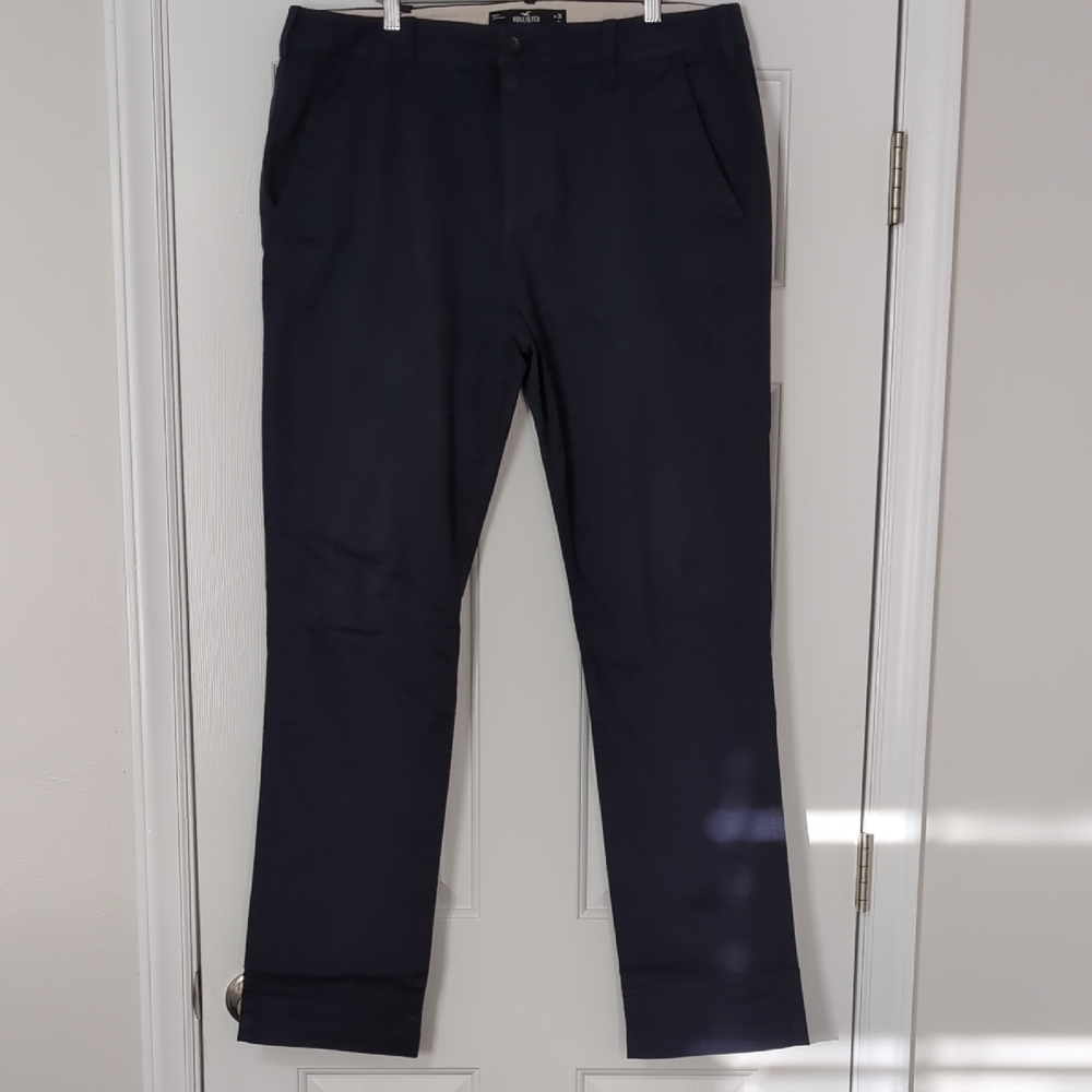 Hollister Men's Dark Blue Chinos
